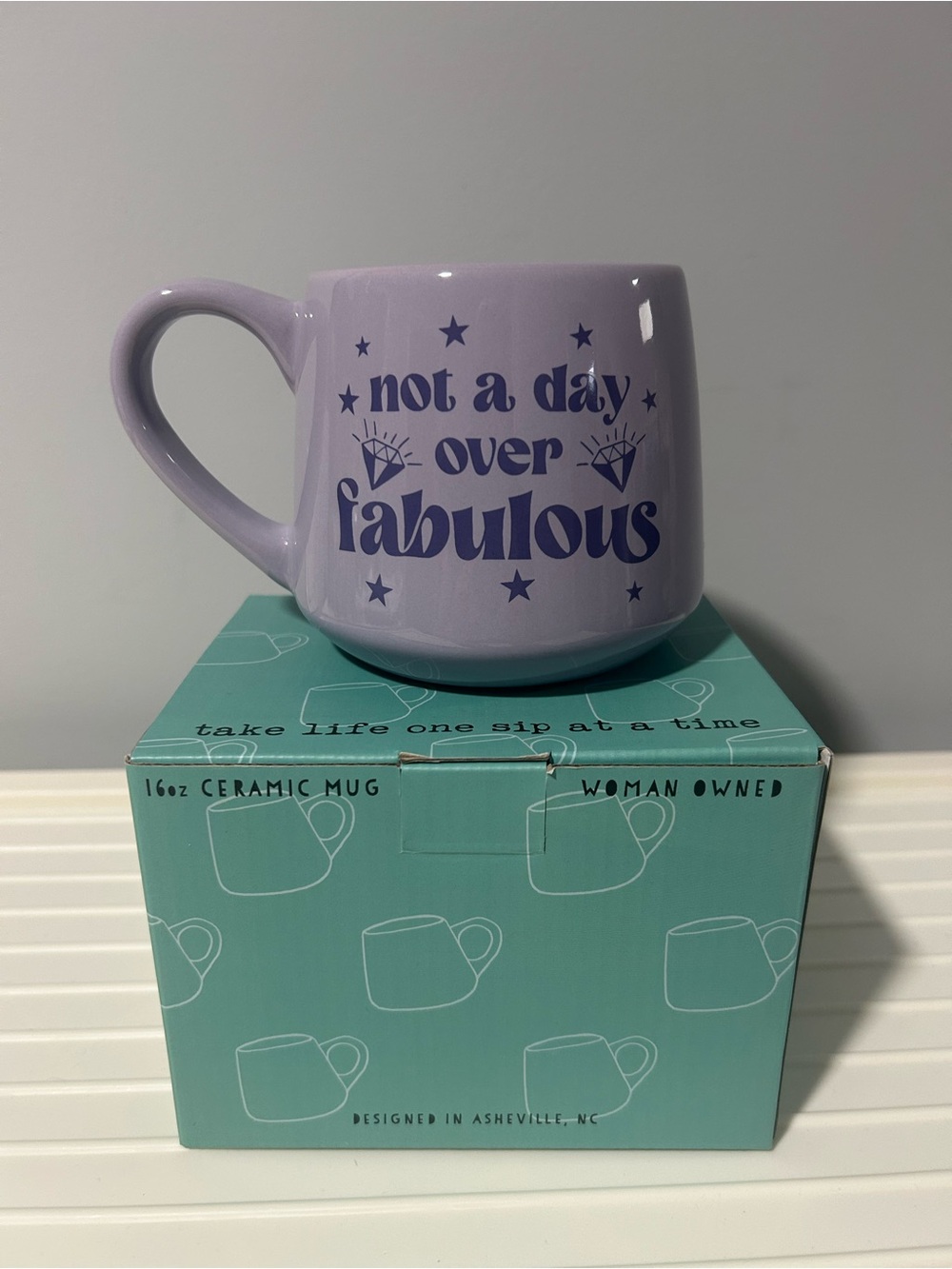 NEW “not a day over fabulous” ceramic mug 💎 - Picture 2 of 2